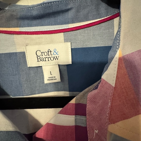 Croft & Barrow Women’s Plaid Button-Down Shirt, Large. NWT - Picture 8 of 8